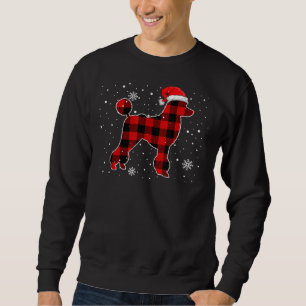 Christmas Buffalo Plaid Dog    Christmas Poodle Pa Sweatshirt