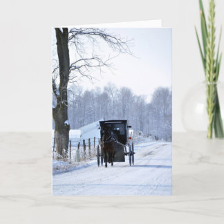 Christmas Buggy Ride Holiday Card