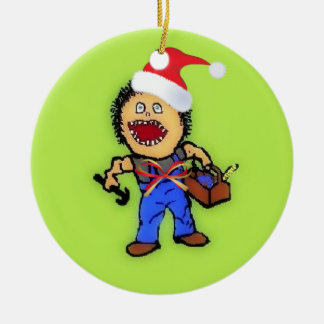 Christmas Builder Ceramic Tree Decoration