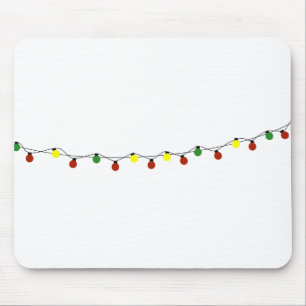 Christmas Bulb String Lights Holidays Bulbs Mouse Pad