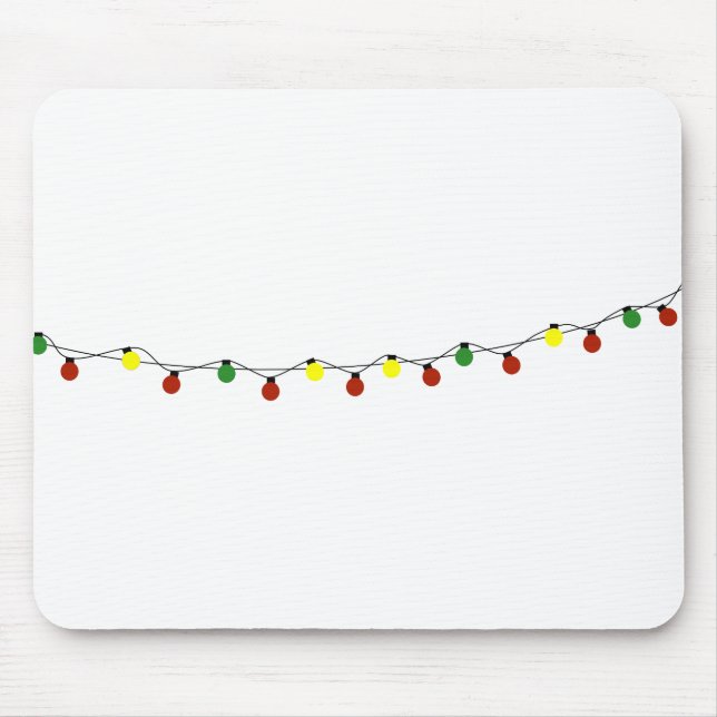 Christmas Bulb String Lights Holidays Bulbs Mouse Pad (Front)