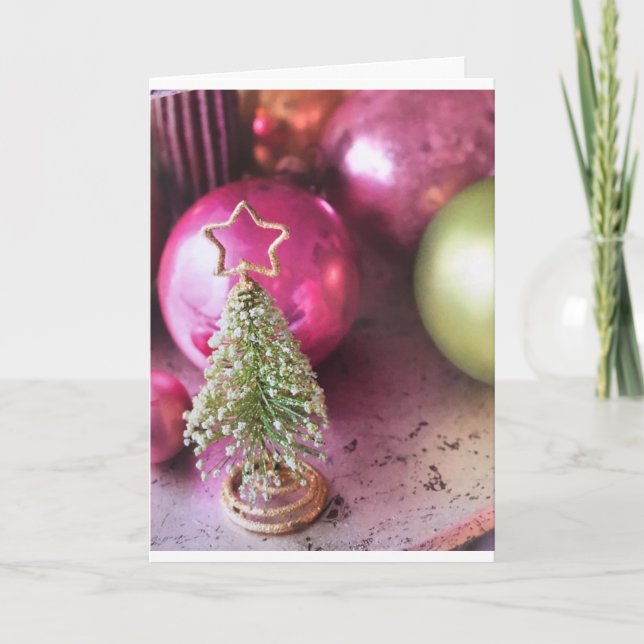 **CHRISTMAS BULBS AND TREE** CARD (Front)
