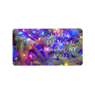 Christmas Bulbs in Blue Label