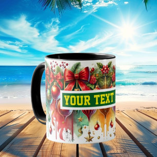 Christmas Bulbs Ornaments Coffee Mug