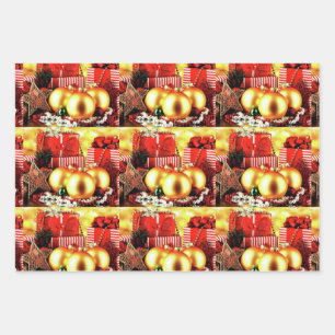 Christmas Bulbs  Wrapping Paper Sheet