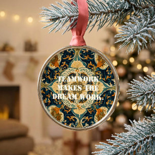 Christmas Bulk Gifts for Coworkers Persian Tile Metal Tree Decoration