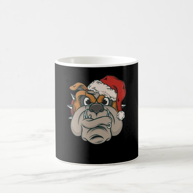 Christmas Bulldog Coffee Mug (Center)