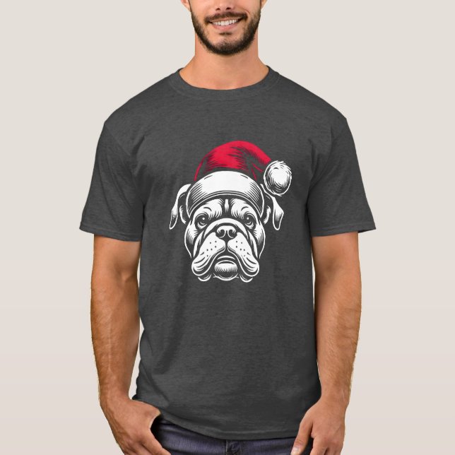 Christmas bulldog family T-Shirt (Front)