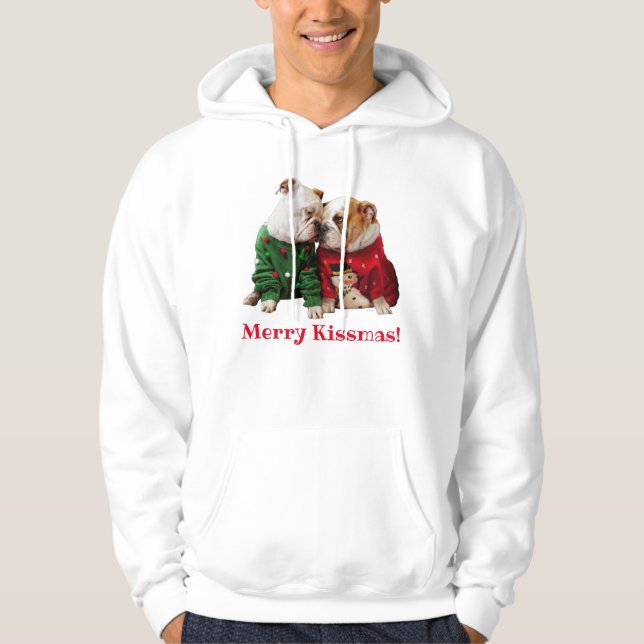 Christmas Bulldogs in Sweaters (Front)