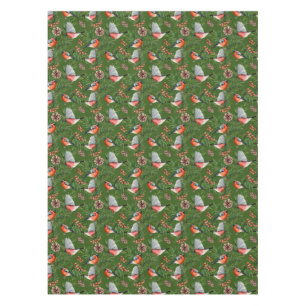 Christmas Bullfinch Pattern Tablecloth
