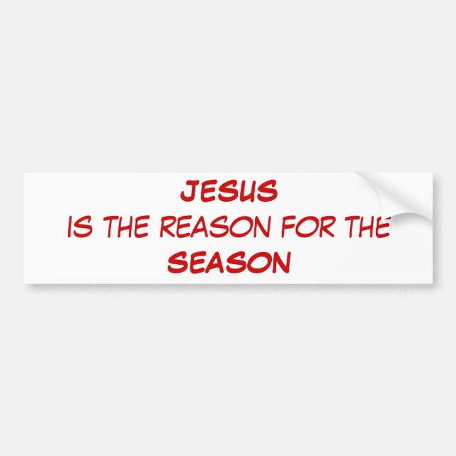 Christmas Bumper Sticker (Front)