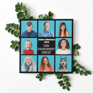 Christmas Bunch Campy Retro TV Funny Photo Holiday Card