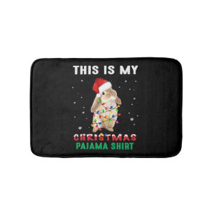 Christmas Bunny Bath Mat