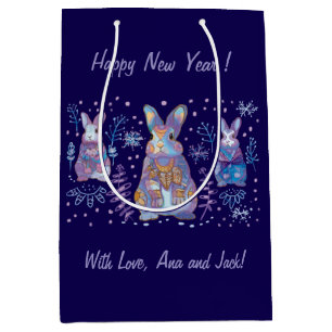 Christmas Bunny Medium Gift Bag