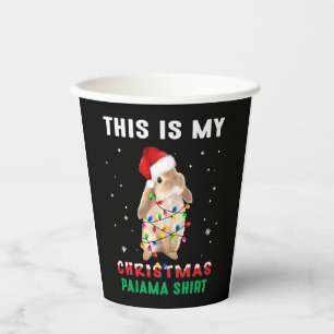 Christmas Bunny Paper Cups