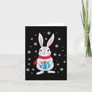 Christmas Bunny Rabbit Christmas Children Card