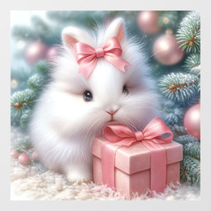 Christmas Bunny Window Cling