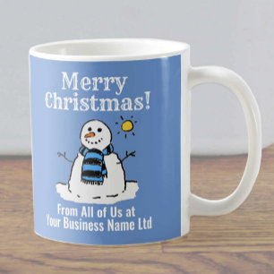 Christmas Business Gift Snowman Design Coffee Mug