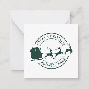 Christmas Business Name Custom Festive Christmas Card