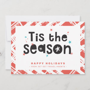 CHRISTMAS BUSINESS THANKS fun tis the season quote Invitation