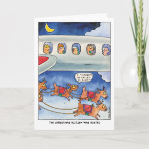 Christmas: Busted Reindeer Card