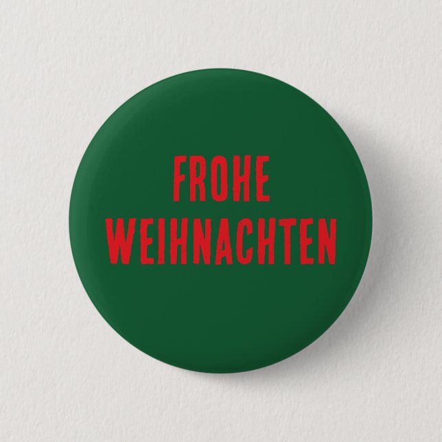 Christmas Button - Frohe Weihnachten (Front)