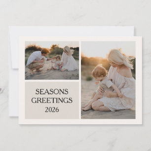 Christmas By The Sea Photo Holiday Card