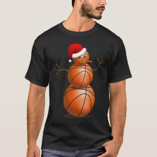 Christmas Bysketbyll - Bysketbyll Snowman T-Shirt