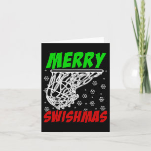 Christmas Bysketbyll Merry Swishmas Santa Xmas Gif Card