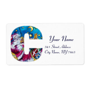 CHRISTMAS C LETTER / INSPIRED SANTA MONOGRAM