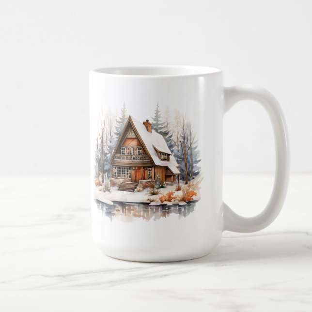 Christmas Cabin Mug (Right)