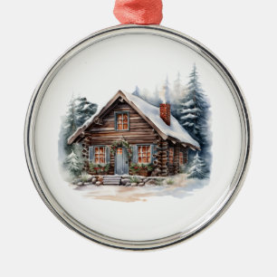 Christmas Cabin Ornament