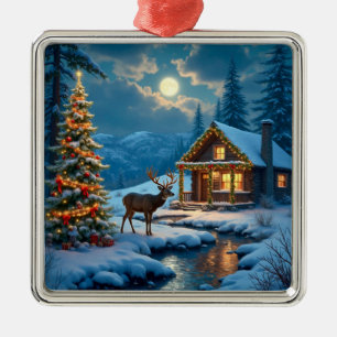Christmas Cabin Ornament