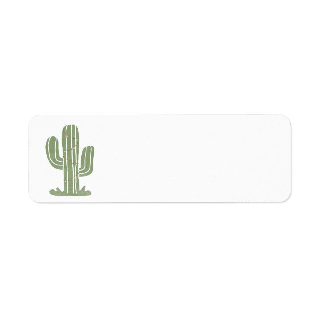 Christmas cactus address labels (Front)
