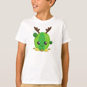 Christmas Cactus, Cute Cactus, Antlers, Holiday T-Shirt
