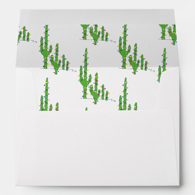 Christmas Cactus Desert Southwest  Envelope