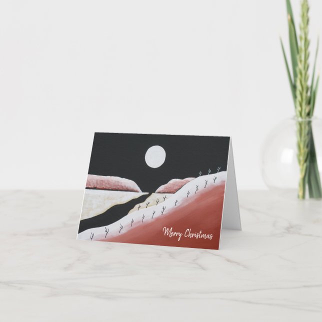 Christmas Cactus Desert Southwest    Holiday Card (Front)