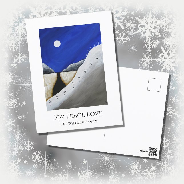 Christmas Cactus Desert Southwest  Holiday Postcard (Creator Uploaded)