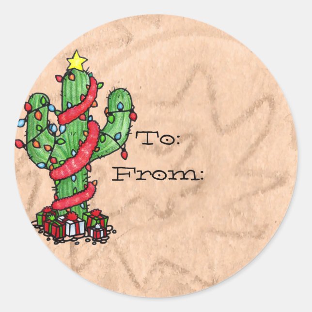 Christmas Cactus Labels (Front)