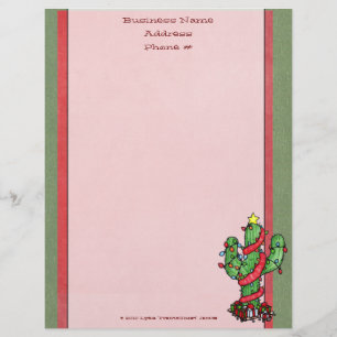 Christmas Cactus Letterhead