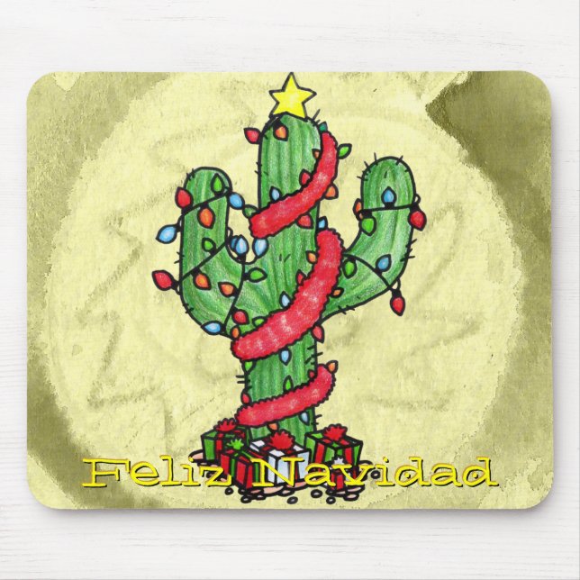 Christmas Cactus Mousepad (Front)