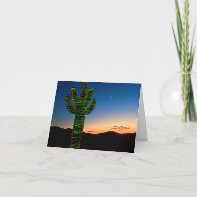 Christmas Cactus Note Card (Front)