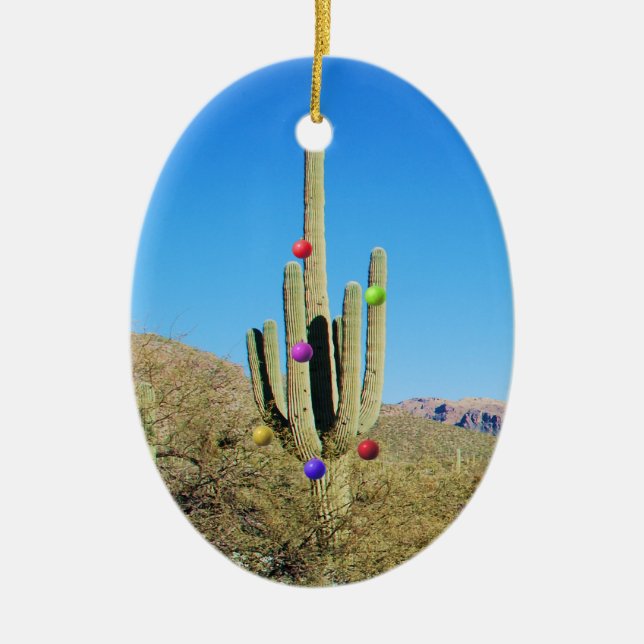 Christmas Cactus Ornament (Front)