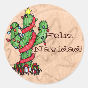 Christmas Cactus Stickers