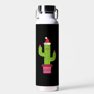 Christmas Cactus Water Bottle