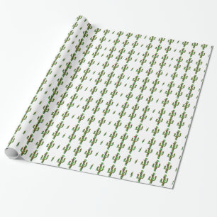 Christmas Cactus Wrapping Paper