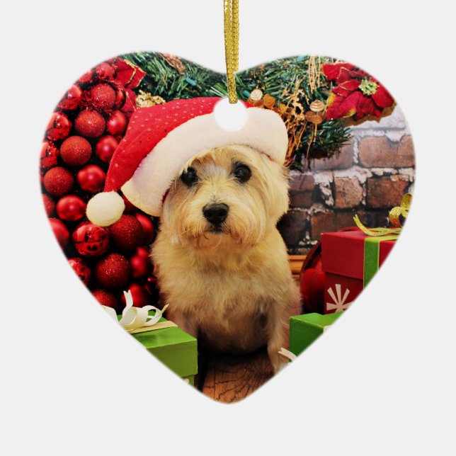 Christmas - Cairn Terrier - Roxy Ceramic Tree Decoration (Front)