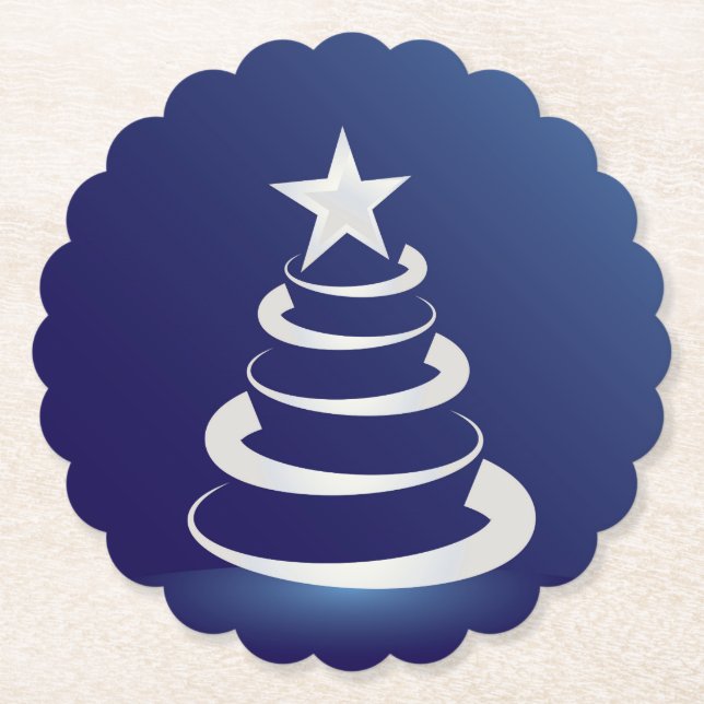 Christmas cake paper coaster (Front)
