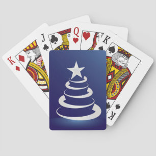 Christmas cake playing cards
