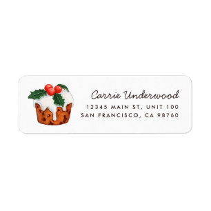 Christmas Cake Pop Return Address